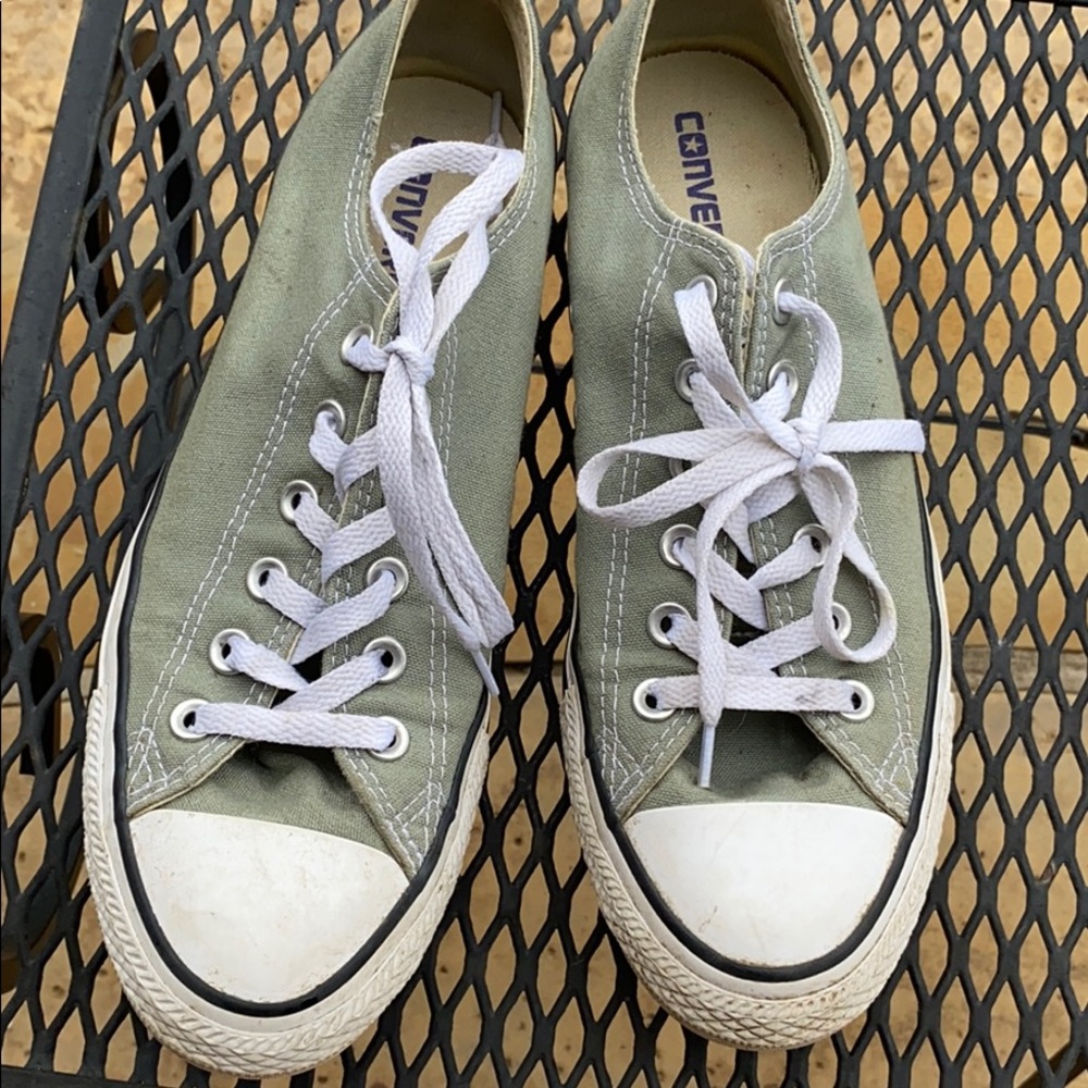 Army green converse